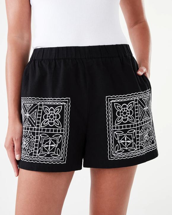 Embroidered Shorts