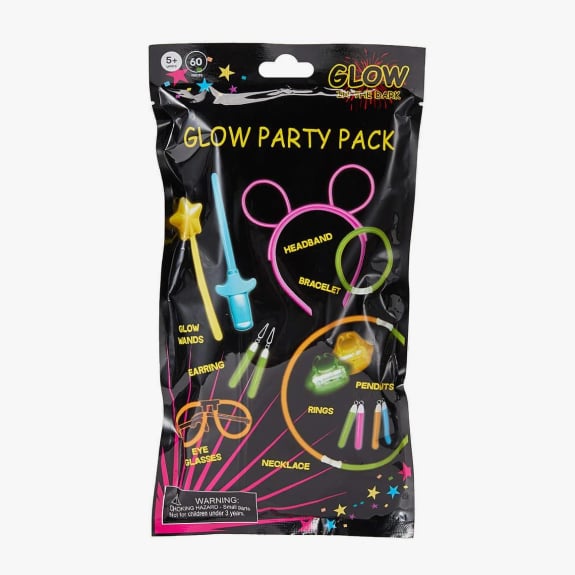 60 piece glow party pack $6.