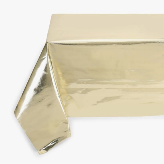 Gold look heavy duty table cover $6.