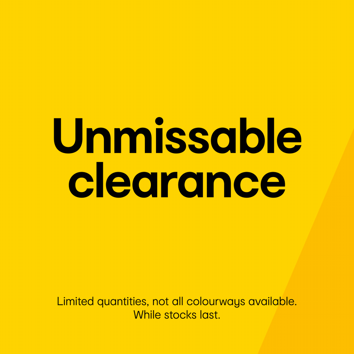 Shop clearance