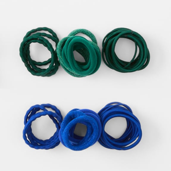 Assorted mixed hair elastics 25 pack $4ea.