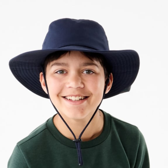 Wide brim hat. Sizes: 4-6yrs, 7-10yrs. $6.
