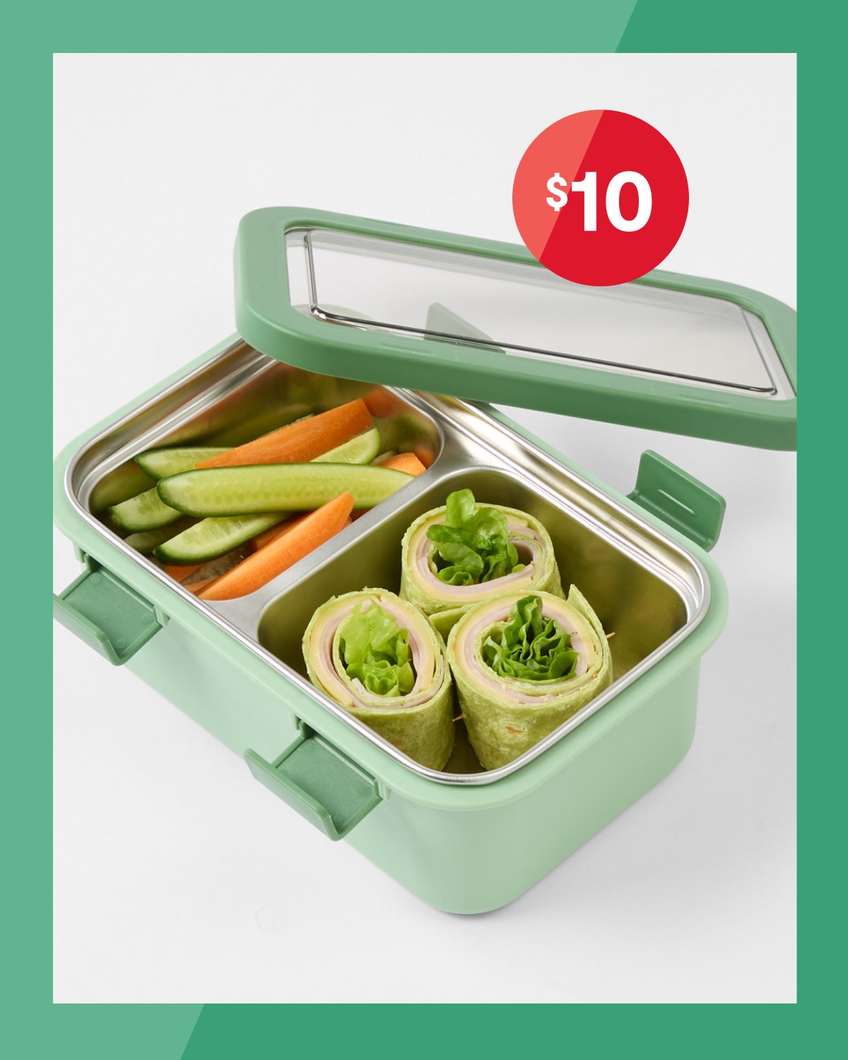 Small Lunch Box with Stainless Steel Insert $10.
