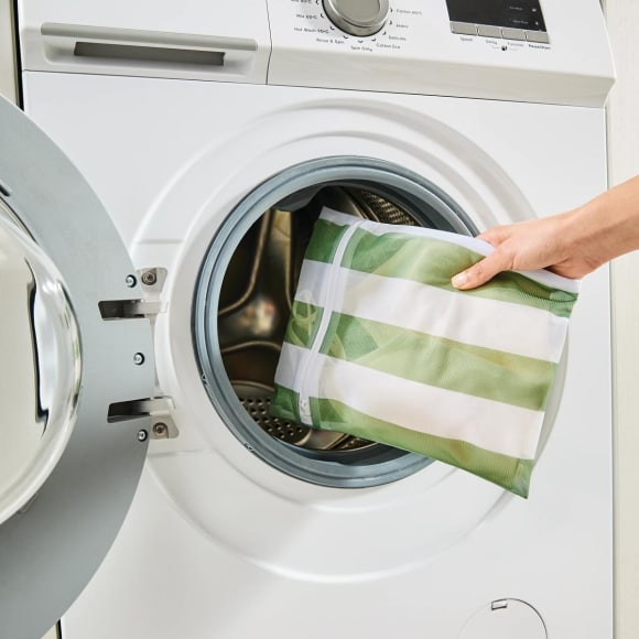 4 Pack Washing Bags - Green Stripe