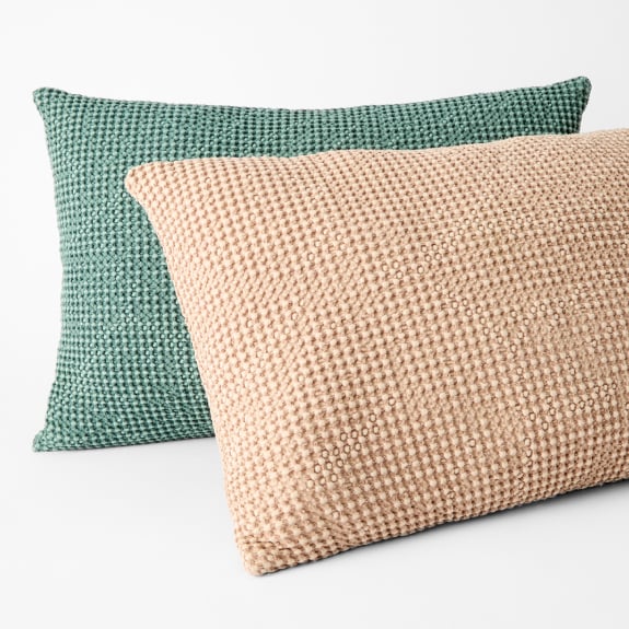 Waffle cushions 50x30cm $14ea. 