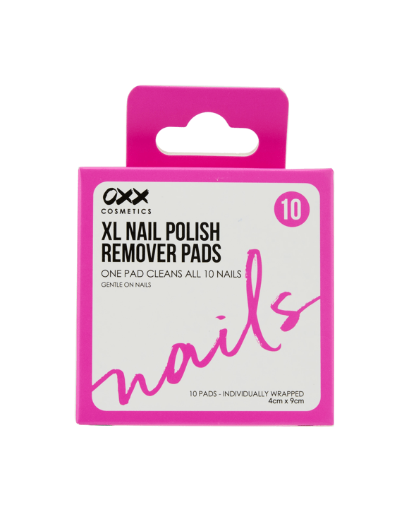 OXX Cosmetics 10 Pack XL Nail Polish Remover Pads