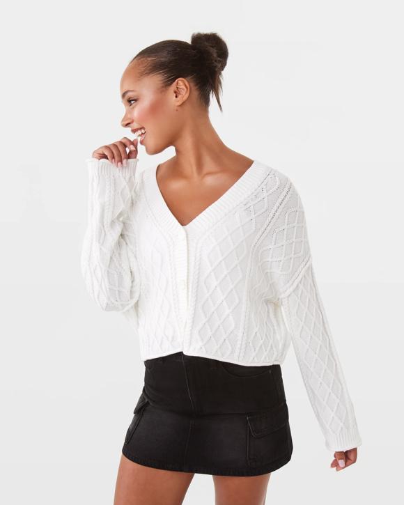 Oversized Cable Cardigan