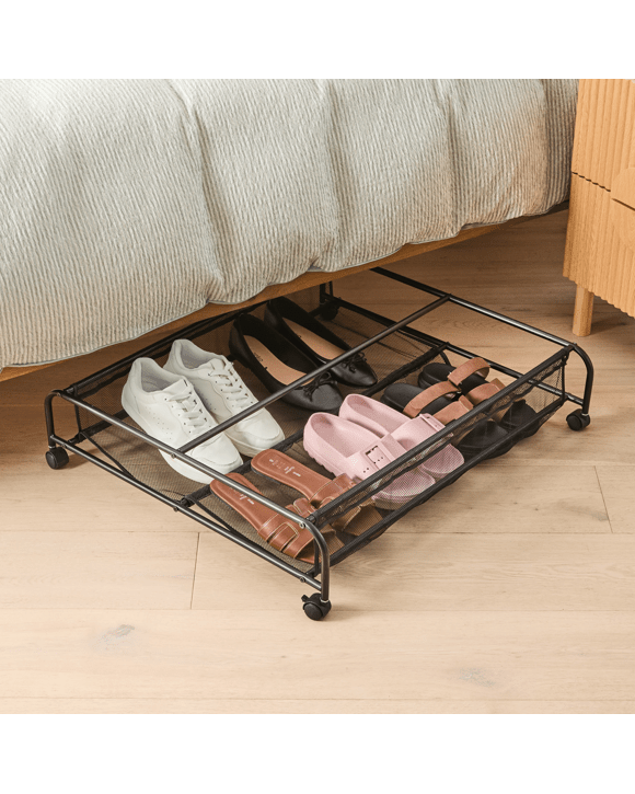 Underbed Shoe Drawer on Wheels