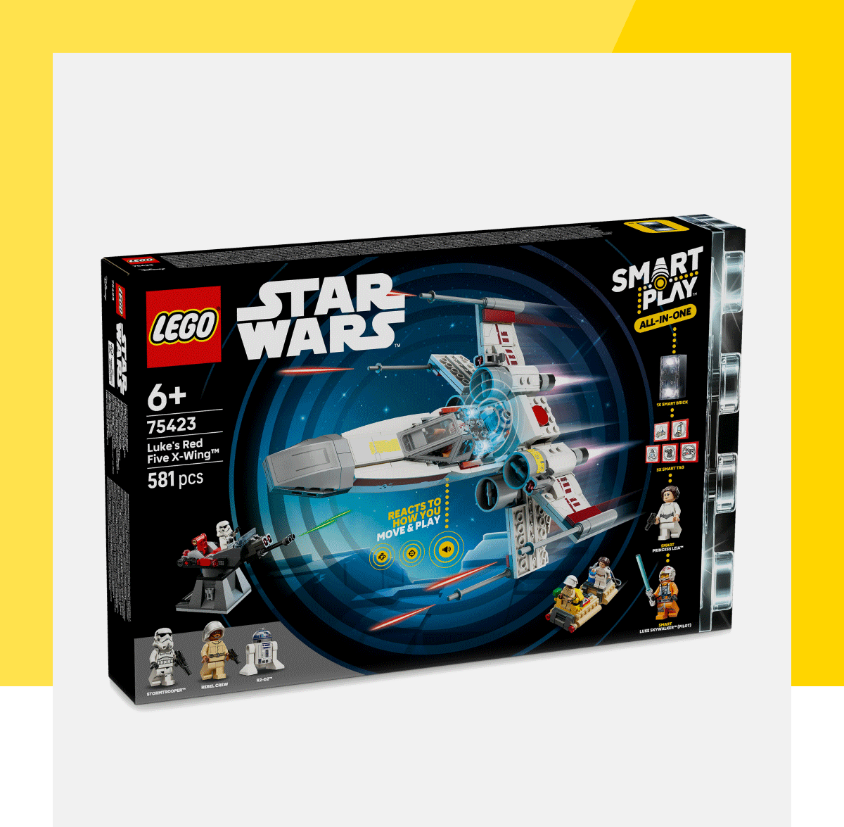 LEGO® Star Wars SMART Play™: Luke's Red Five X-Wing 75423 $129 per set.