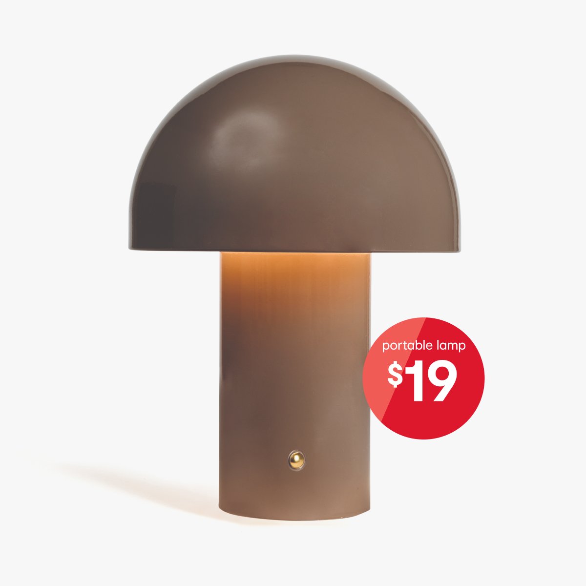 Inaya portable rechargeable lamp taupe