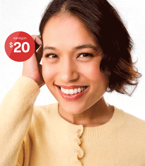 Frill Hem Cardigan $20