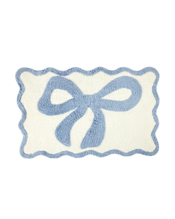 Bow Bath Mat - Blue