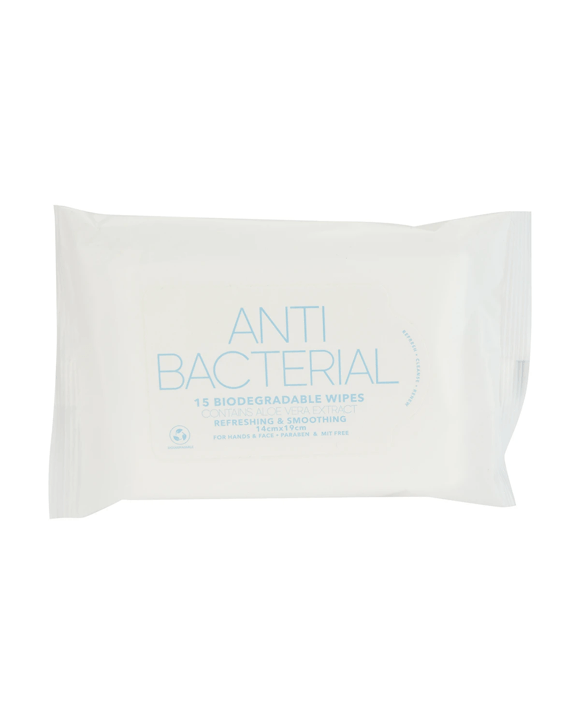 15 Pack Refreshing & Smoothing Wipes - Anti Bacterial