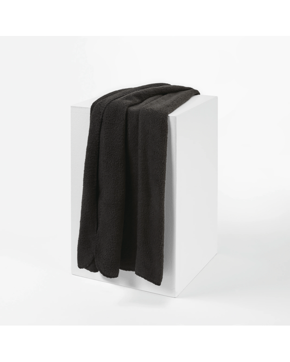 Polar Fleece Throw - Black