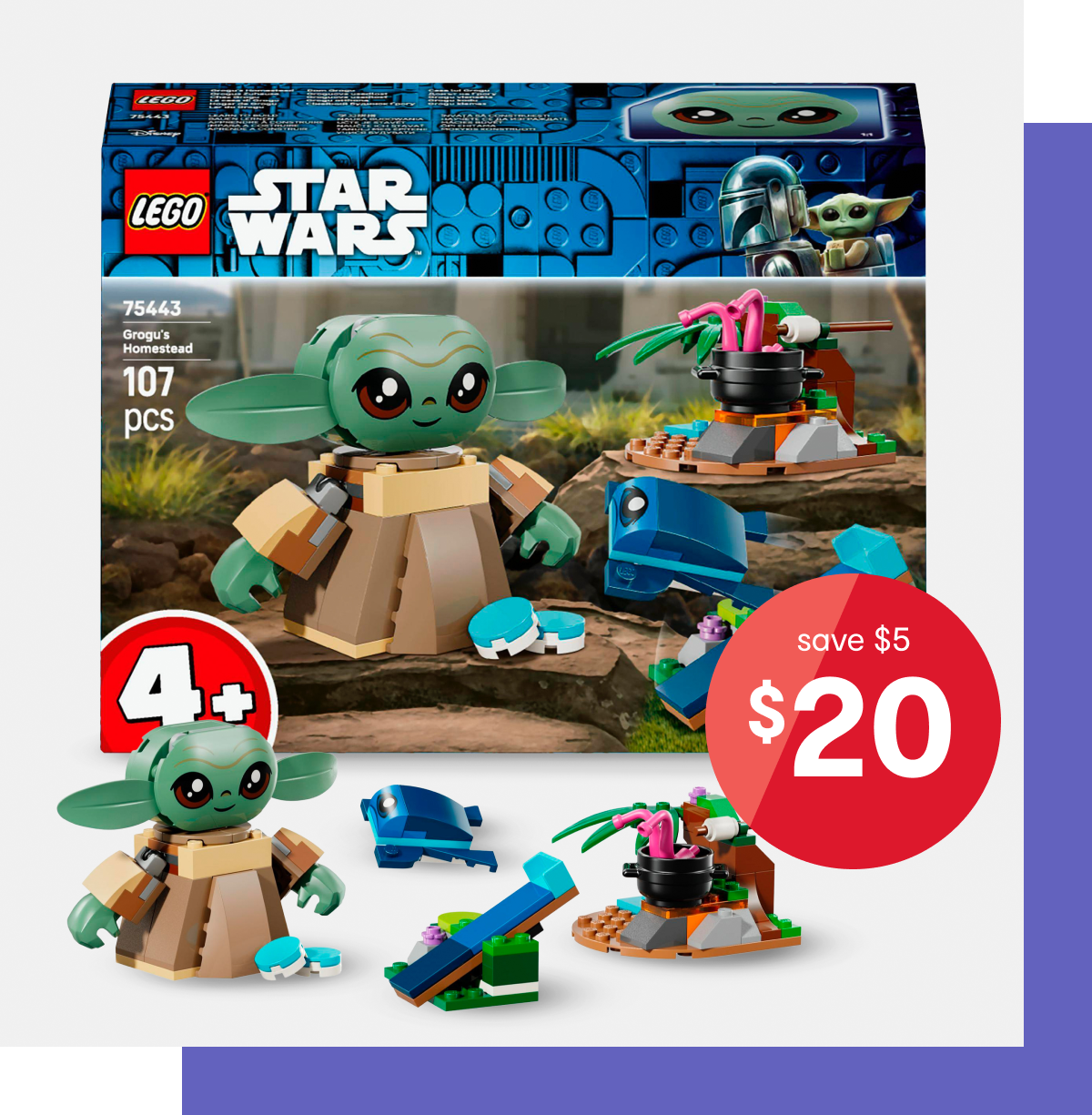 LEGO® Star Wars Grogu's Homestead 75443 $25.