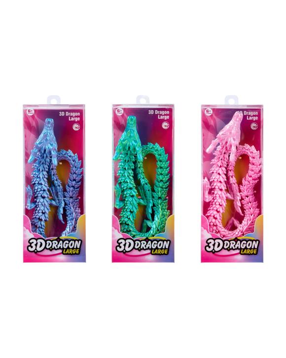 3D Dragon Large - Assorted