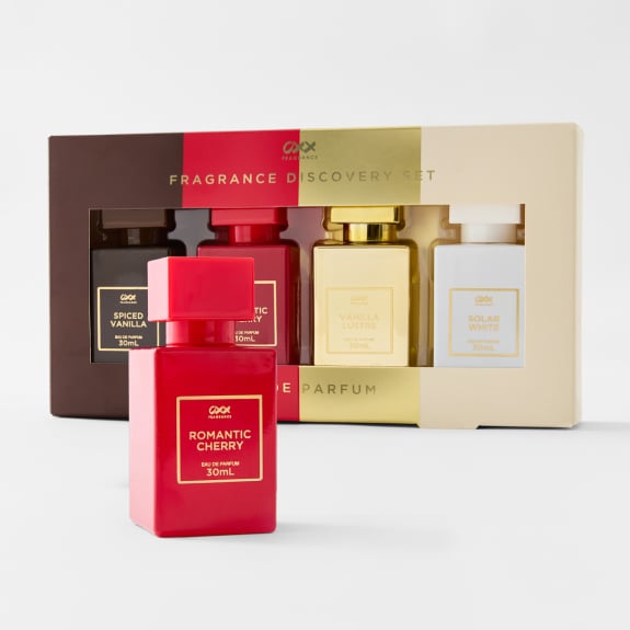 Fragrance luxe discovery giftset 30mL. $22 per set.