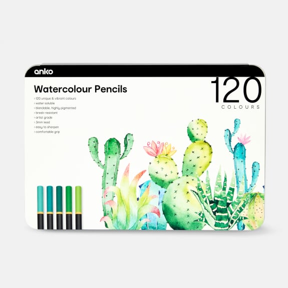 120pc watercolour pencil set. $25.