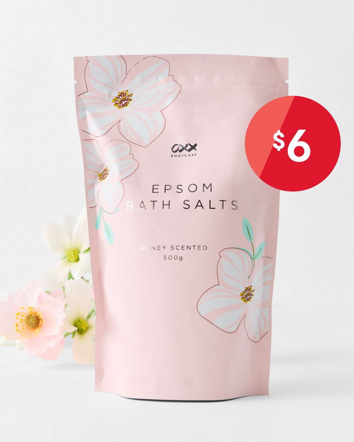 OXX bodycare epsom bath salts 500gr honey scented