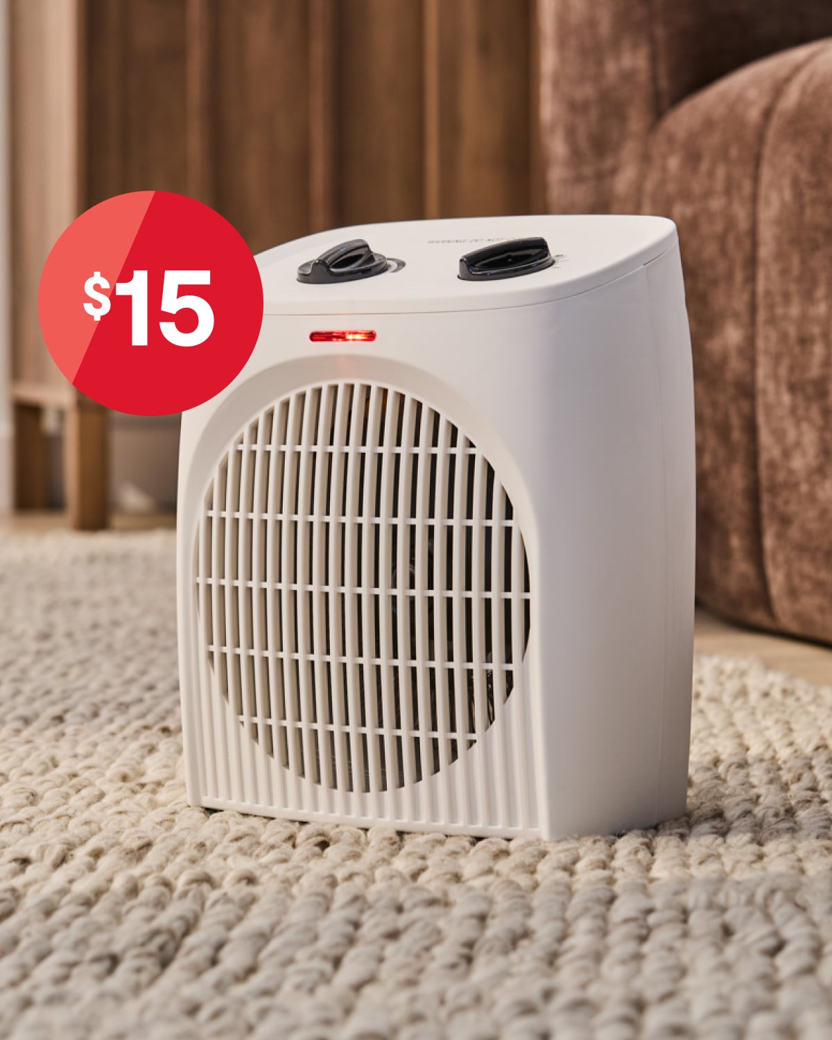 Fan heater white