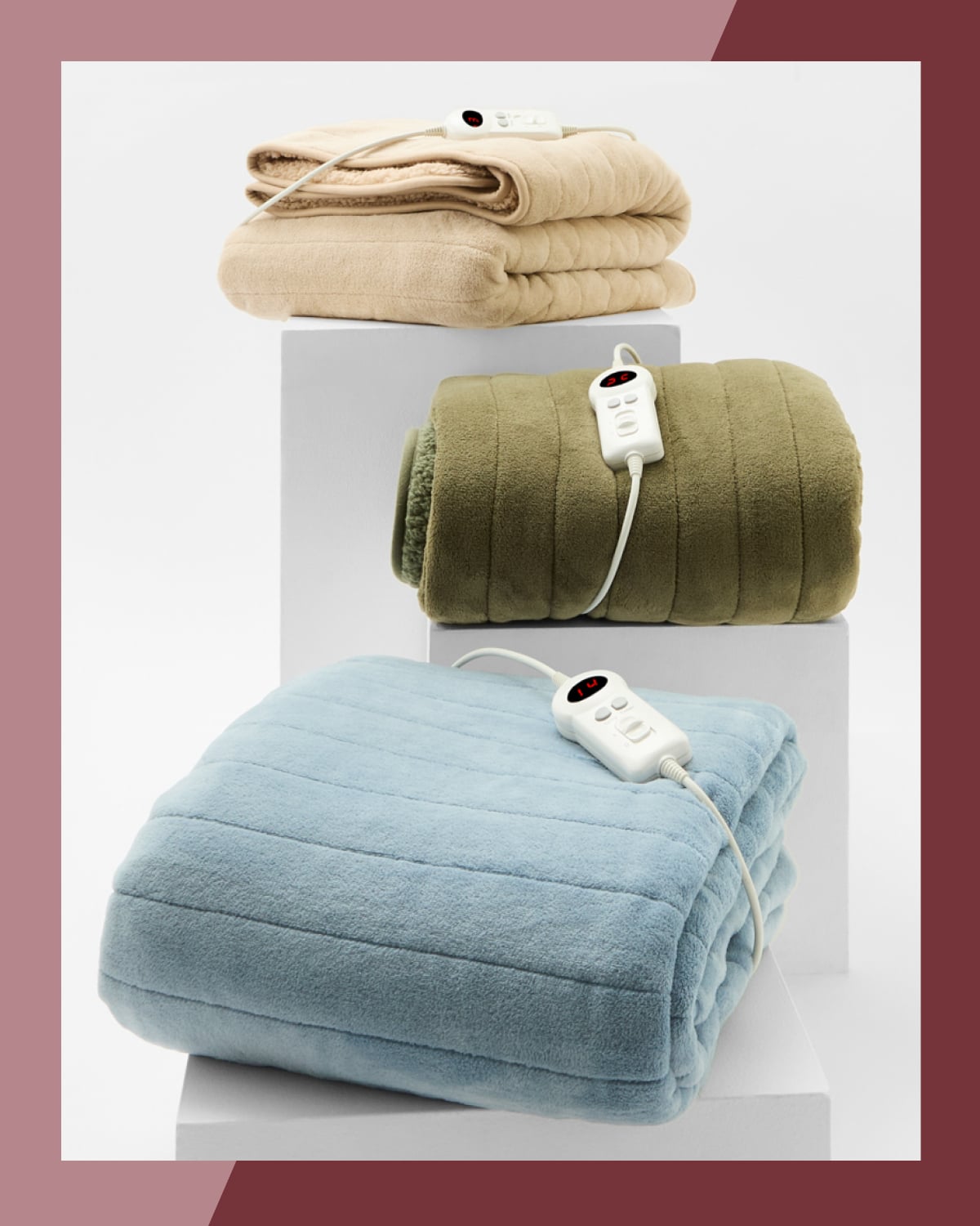Heated throw sherpa $42ea.