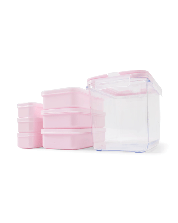 7 Piece Meal Prep Set - Pink