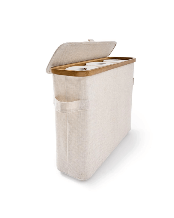 Linen Look Toilet Roll Holder
