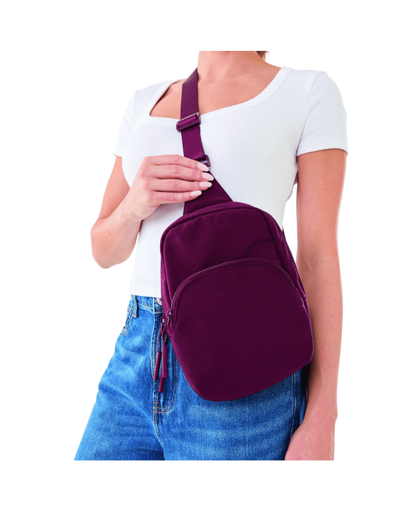Travel Sling Bag - Burgundy