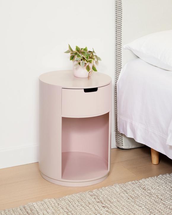 Chloe Bedside Table - Pink