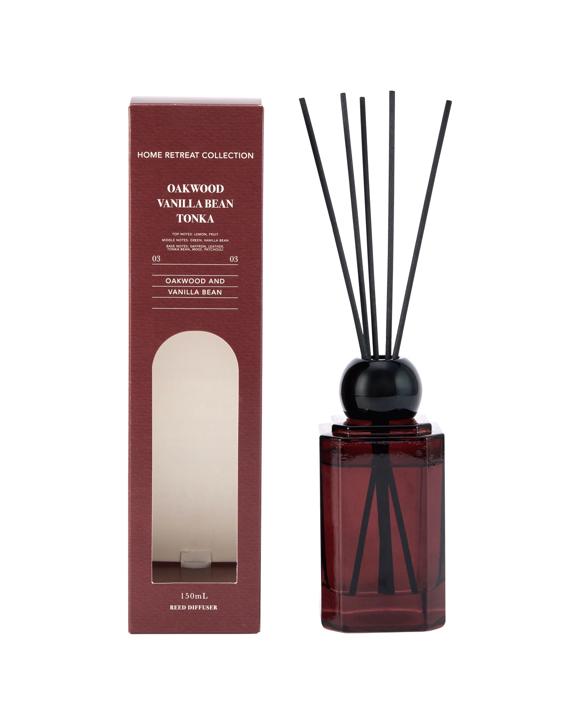 Home Retreat Oakwood and Vanilla Bean Tonka Reed Diffuser