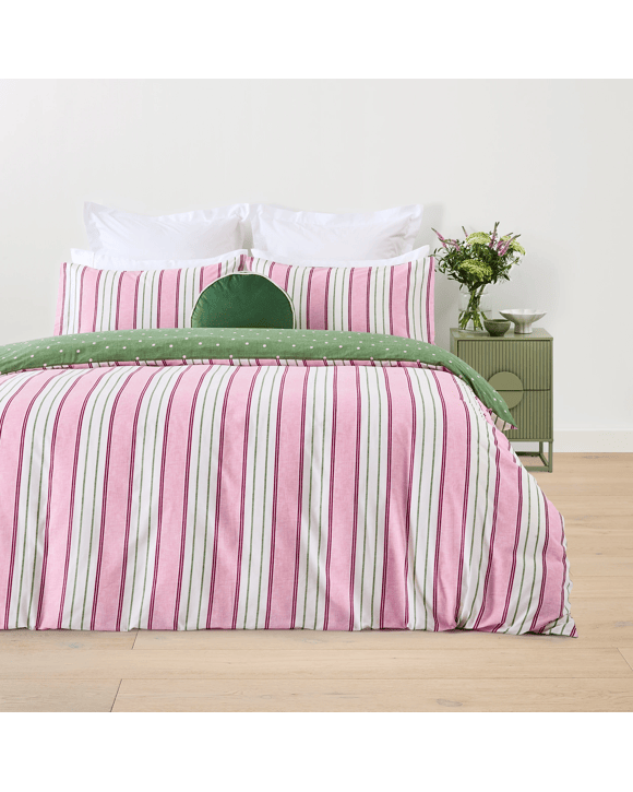 Josie Cotton Rich Reversible Quilt Cover Set - Queen Bed