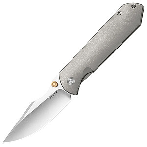 Kizer Harpoon Fold Elmax&Flat Brushed& Stonewash,Ti handle Ki4784A1