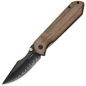 Kizer Harpoon Fold 3-layer steel,Ti&Norplex UltreX™ Micarta Ki4784A4