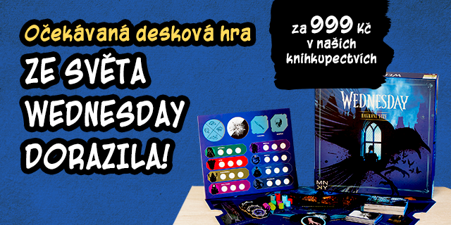 Očekávaná desková hra dorazila! Wednesday: Havraní Vize za 999 Kč | Knihy Dobrovský