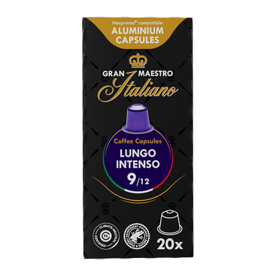 Gran Maestro Italiano Lungo Intenso - 20 koffiecups Gran Maestro Italiano Lungo Intenso - 20 koffiecups