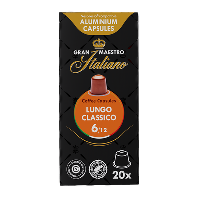 Gran Maestro Italiano Lungo Classico - 20 koffiecups