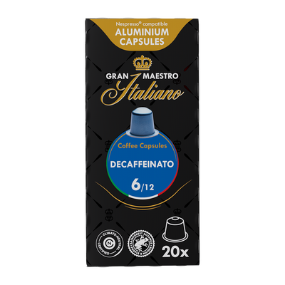 Gran Maestro Italiano Decaffeinato - 20 koffiecups