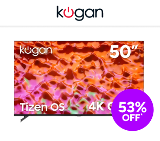 Kogan 50" QLED 4K Tizen Smart TV Product Image