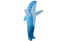 Adult Shark Inflatable Costume-Blue