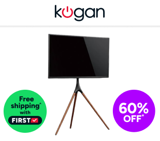 Kogan Larvik Studio TV Stand for 45"-65" TVs (Dark Oak) Product Image