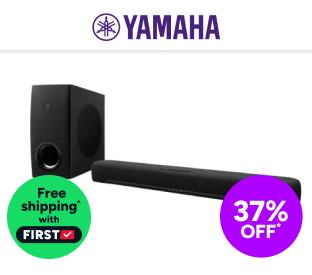 Yamaha Compact Soundbar with Wireless Subwoofer (SR-C30A) Product Image