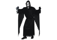 Boys Girls Scream Cosplay Costume Ghost Halloween Fancy Dress Up Outfit With Mask(12-14 Years)