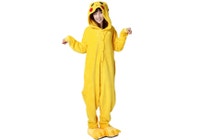 Adult Unisex Pikachu Onesie Kigirumi Animal Pajamas Halloween Costume Jumpsuit