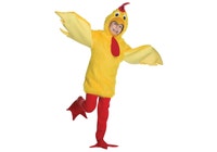 Fuzzy Chicken Chick Rooster Animal Farm Unisex Child Boys Girl Costume 7-10