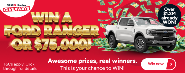 WIN a Ford Ranger OR $75,000!