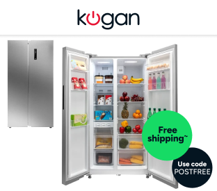 Kogan 548L Side by Side Fridge (Stainless Steel) Product Image