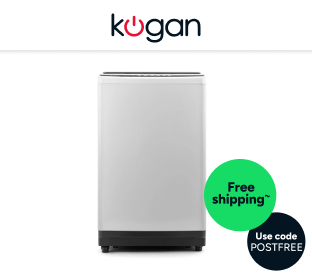 Kogan 9kg Top Load Washing Machine (Grey) Product Image