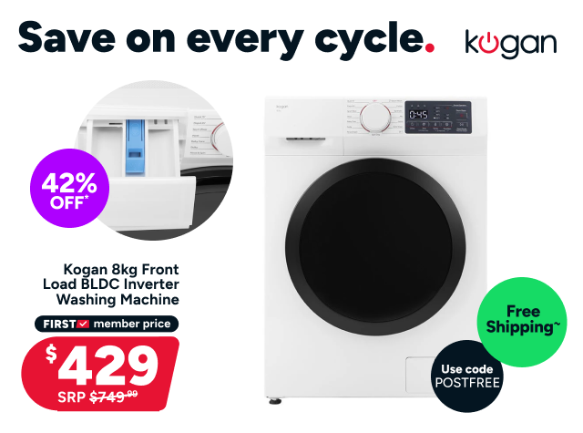 Kogan 8kg Front Load BLDC Inverter Washing Machine