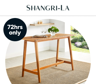 Shangri-La 4-Seater Lorne Acacia Wood Outdoor Bar Table Product Image