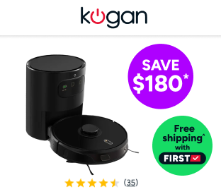 Kogan SmarterHome™ LX18 Pro Robot Vacuum Cleaner and Mop with Auto-Empty Dock Product Image